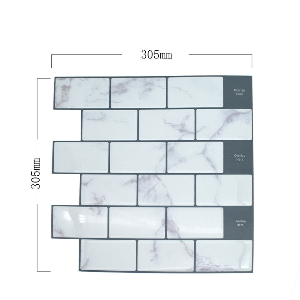 Waterproof, oil-proof, self-adhesive 3d wall sticker wallpaper self-adhesive plain color dormitory bedroom wall sticker furniture renovation sticker