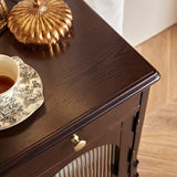 American-style Solid Wood Luxury Bedside Table Bedroom Furniture Storage