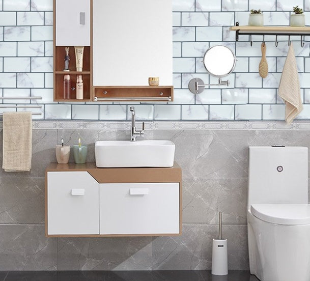 Waterproof, oil-proof, self-adhesive 3d wall sticker wallpaper self-adhesive plain color dormitory bedroom wall sticker furniture renovation sticker