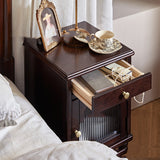 American-style Solid Wood Luxury Bedside Table Bedroom Furniture Storage