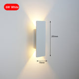 Modern Simple 6W LED Indoor Wall Lamp Bedroom Living Room Ho