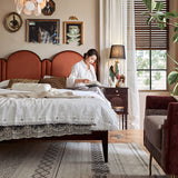 American-style Solid Wood Luxury Bedside Table Bedroom Furniture Storage